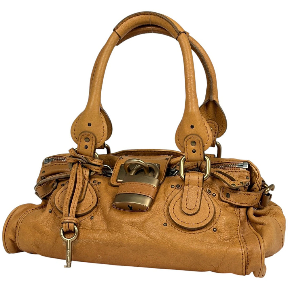 Chloe Paddington Handbag Leather Brown